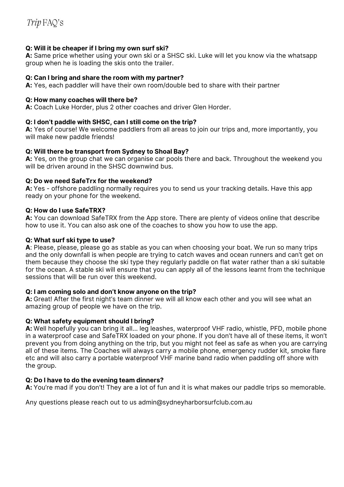 MARCH 2026 SHOAL BAY PADDLE WEEKEND