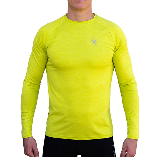 Vaikobi Mens UV Performance L/S Tech Top - Lime