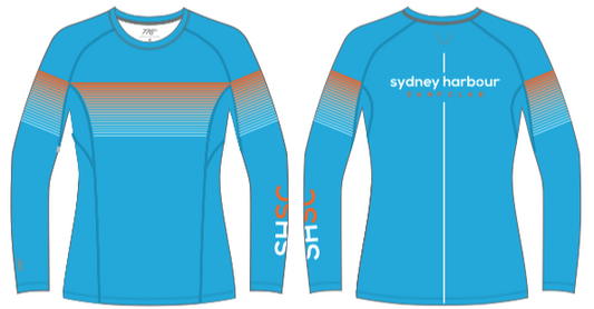 WOMENS WINTER STRATUS LS BASE LAYER - CYAN