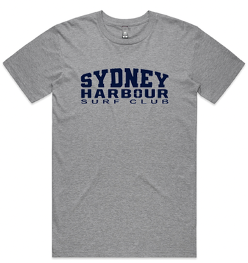 GREY MARLE STAPLE TEE - VARSITY