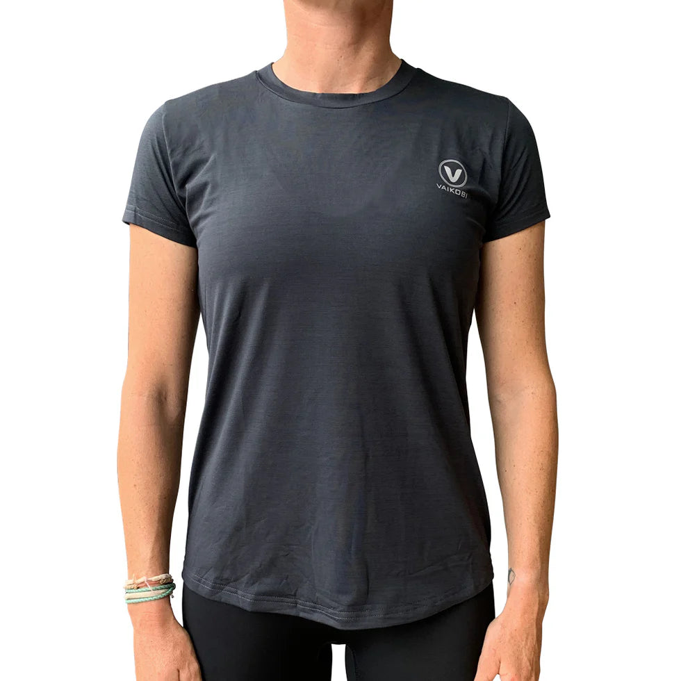 Vaikobi Women's UV Performance Tech Tee - Charcoal