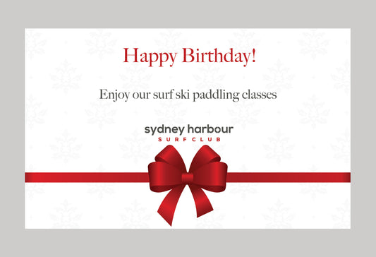 Happy Birthday  - Paddling Gift Card