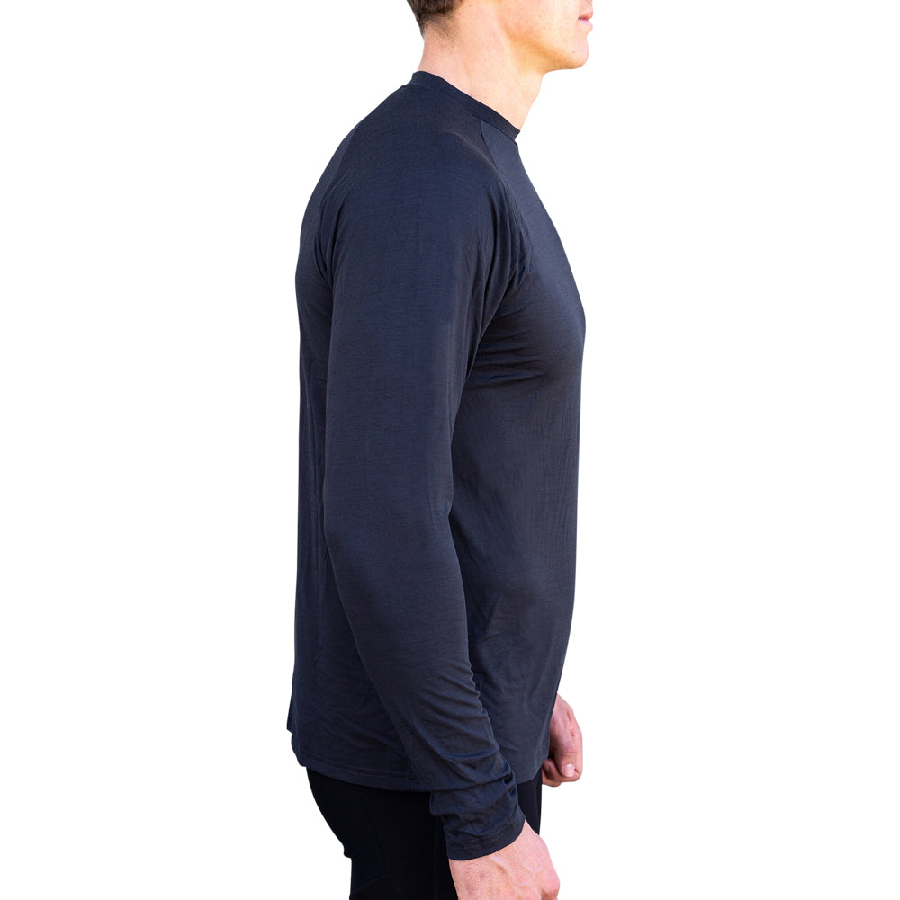 MENS UV PERFORMANCE L/S TECH TEE- CHARCOAL