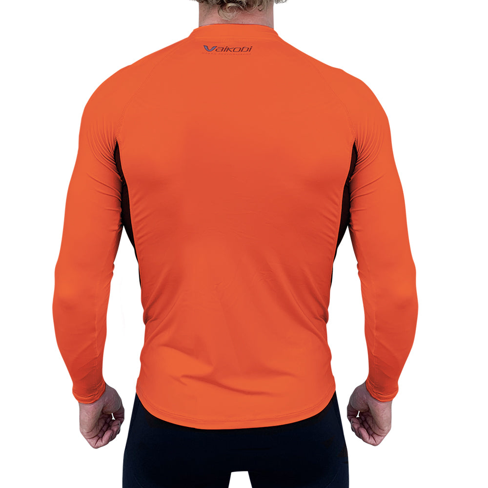 UV LONG SLEEVE RASH TOP - ORANGE