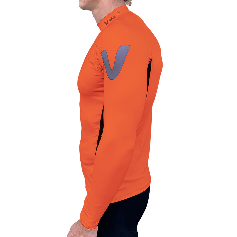 UV LONG SLEEVE RASH TOP - ORANGE