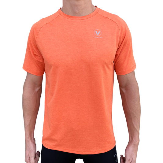 MENS UV PERFORMANCE S/S TECH TEE- ORANGE