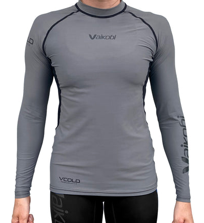 VCOLD L/S BASE LAYER-GREY/BLACK- UNISEX