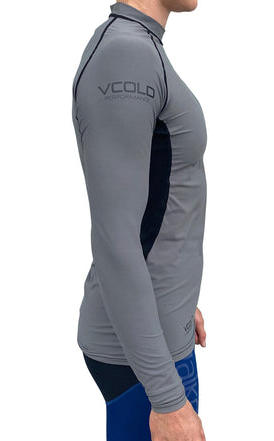 VCOLD L/S BASE LAYER-GREY/BLACK- UNISEX