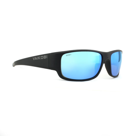 SORRENTO POLARIZED SUNGLASSES (BLACK/CYAN)