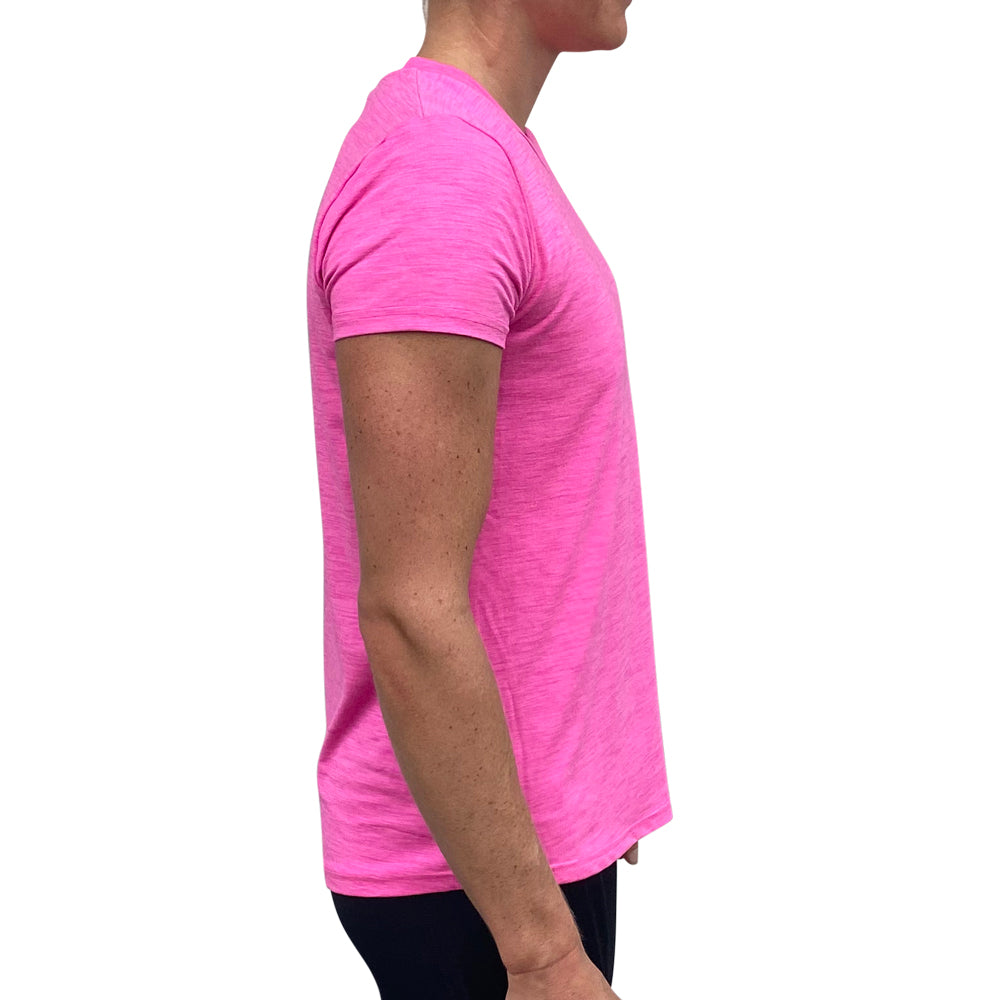 UV SHORT SLEEVE WOMENS TECH TEE - PINK