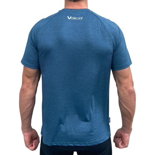 MENS UV PERFORMANCE S/S TECH TEE- OCEAN BLUE
