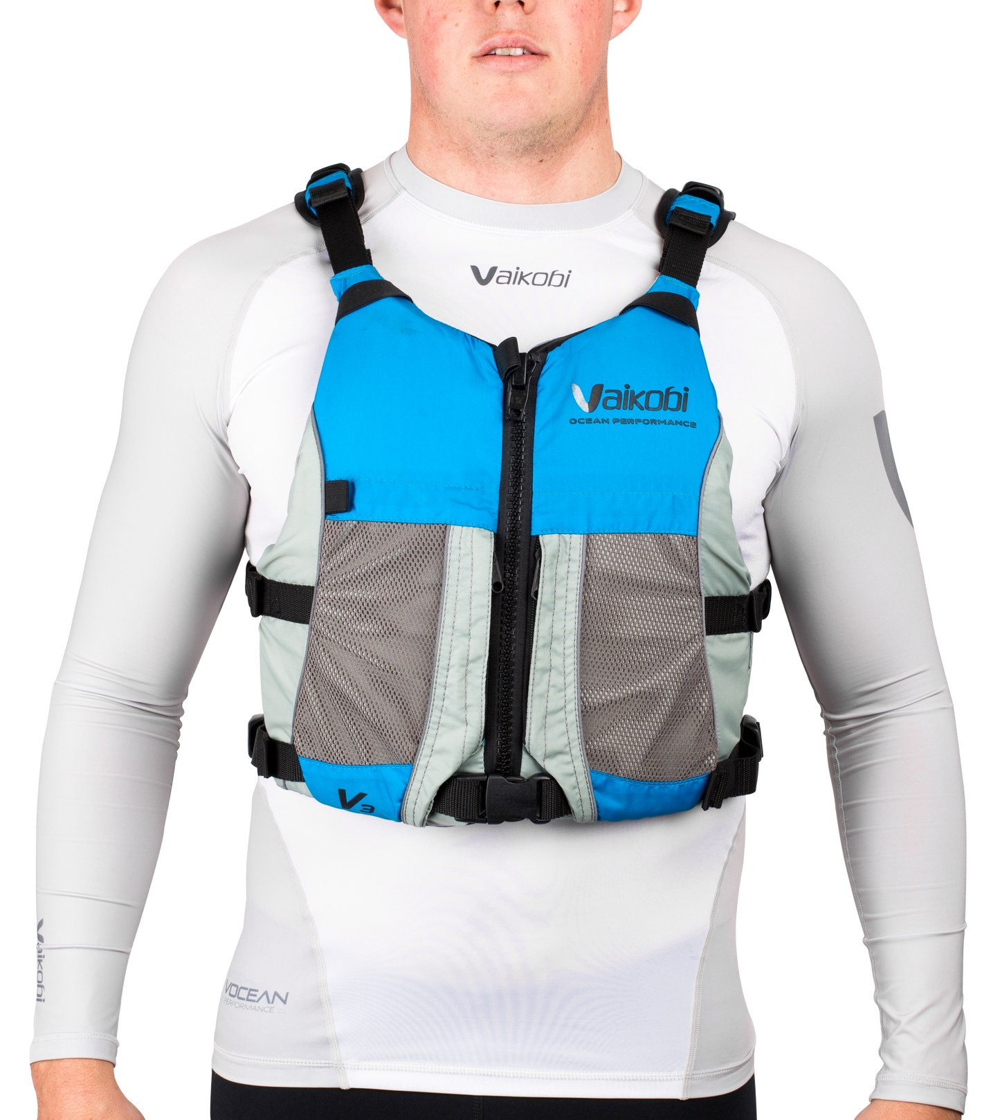 V3 OCEAN RACING PFD LIFE JACKET - CYAN/GREY