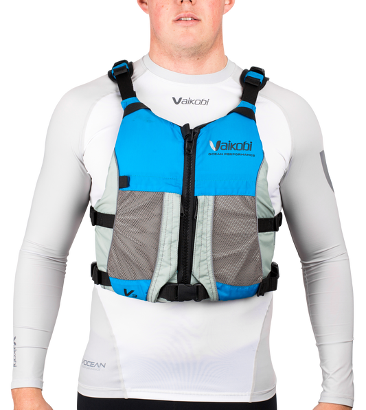 V3 OCEAN RACING PFD LIFE JACKET - CYAN/GREY