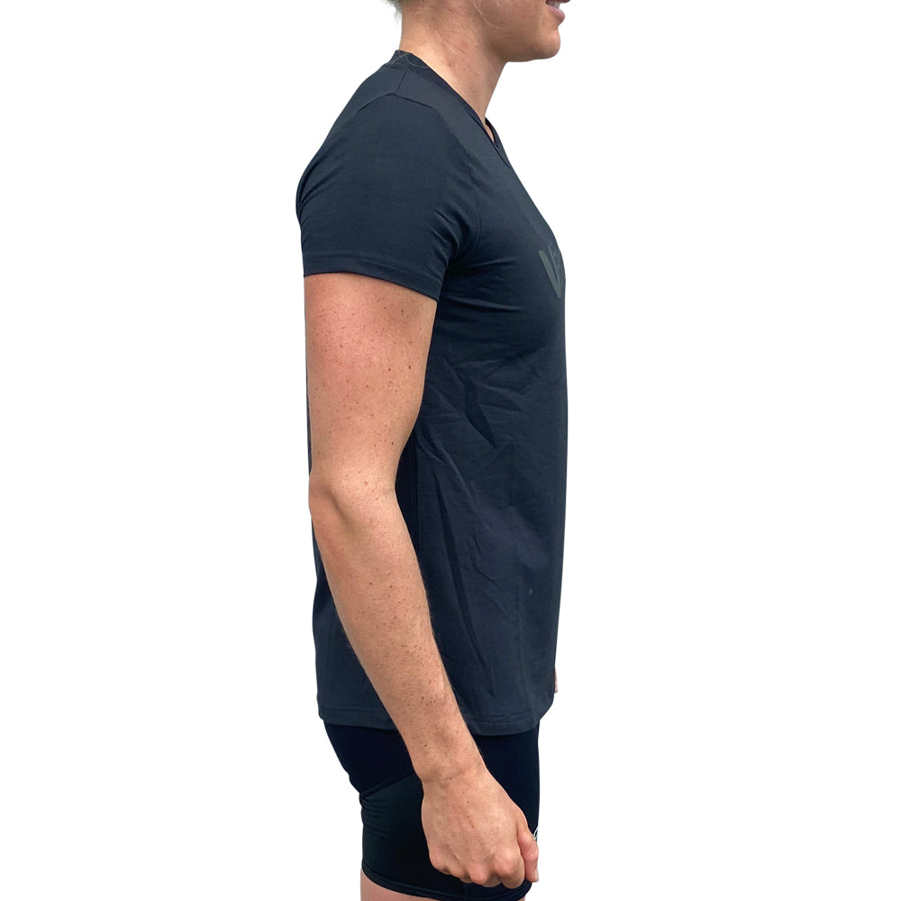 UV SHORT SLEEVE WOMENS TECH TEE - LOGO