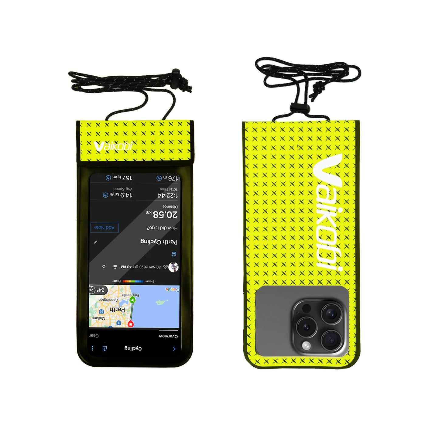 Vaikobi WATERPROOF PHONE CASE - HIGH VIS YELLOW