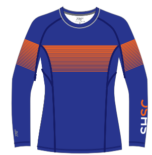 FEMALE ROYAL BLUE/ORANGE LS