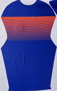 FEMALE ROYAL BLUE/ORANGE S/S