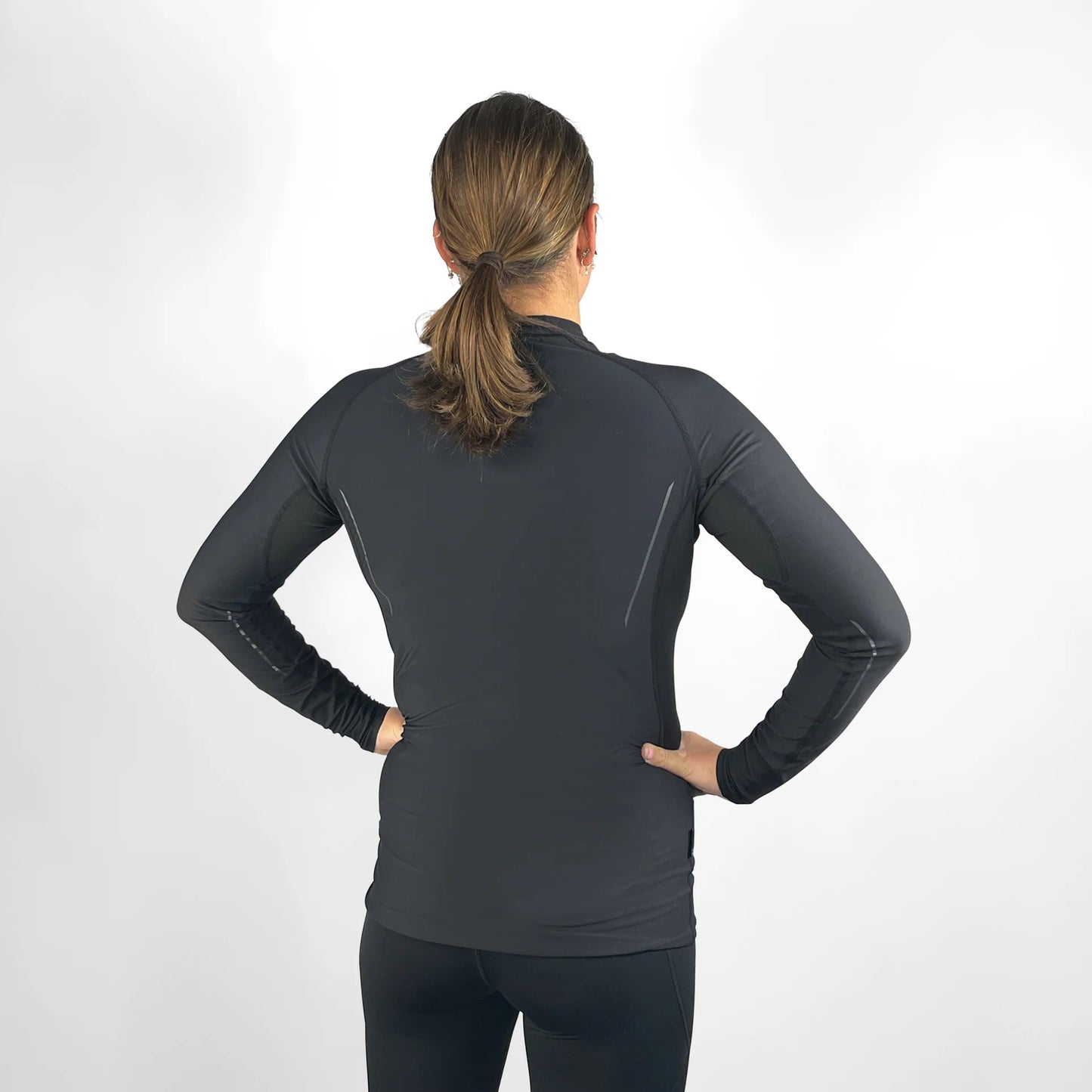 VCOLD BASE LAYER LONG SLEEVE TOP - BLACK - UNISEX