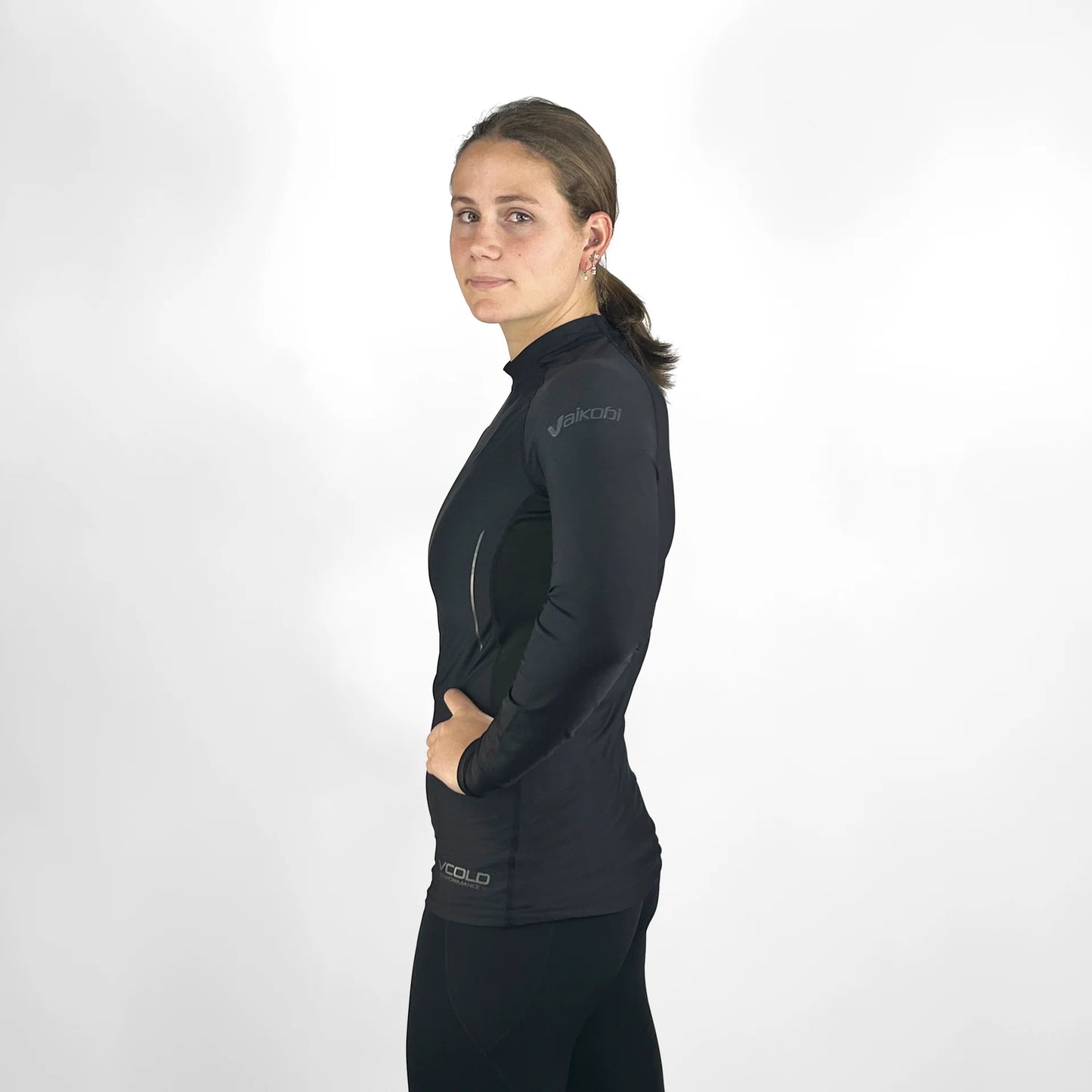 VCOLD BASE LAYER LONG SLEEVE TOP - BLACK - UNISEX