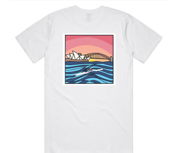 MENS STAPLE HARBOUR TEE - WHITE